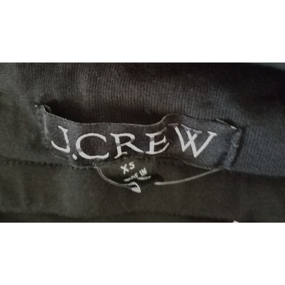 J.Crew Athena Cotton Poplin Fit & Flare Dress Black Midi Pockets Size XS NWT - Picture 5 of 7